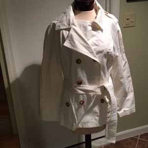 Michael Michael Kors White rain jacket